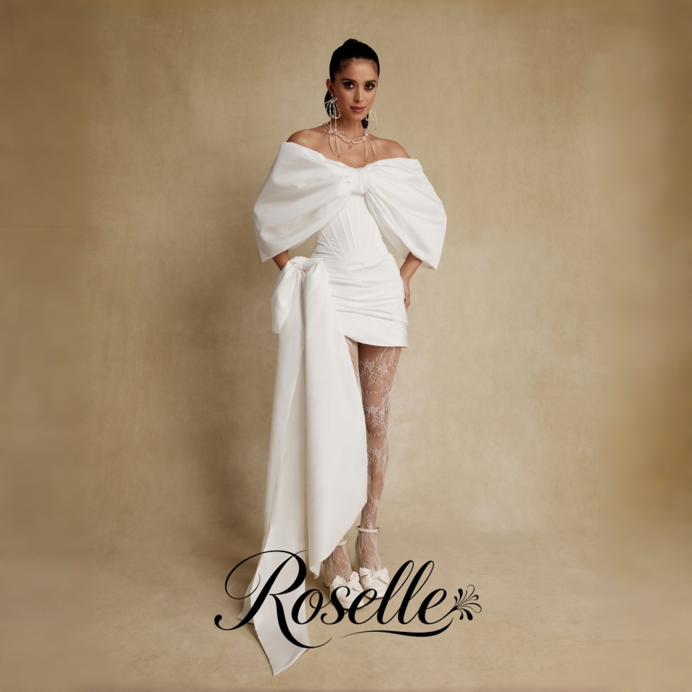 Wedding Qw - Abito da sposa mini a spalle
