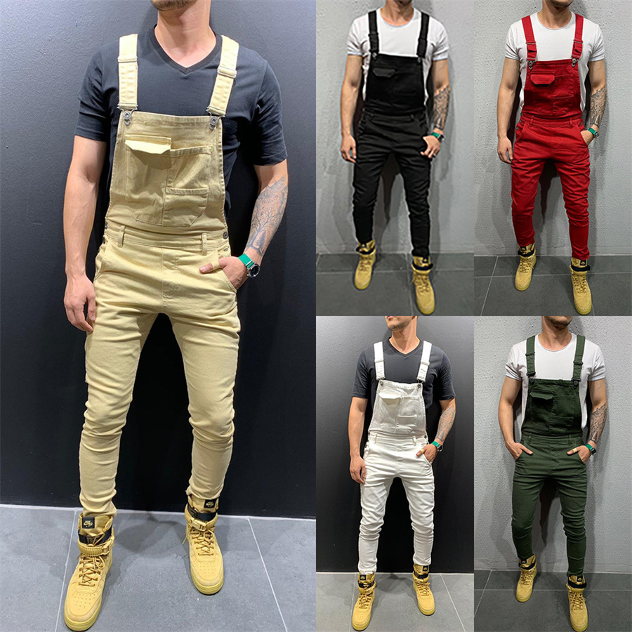 Wedding Job - Tuta da uomo mimetica Multi-tasca Slim
