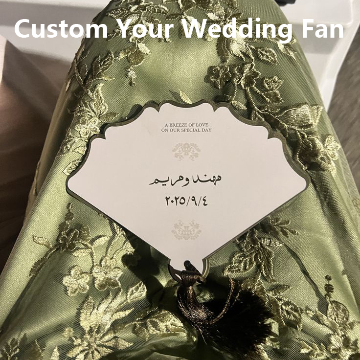 Wedding Supply Business - Ventaglio Personalizzato di Lusso per Matrimonio,