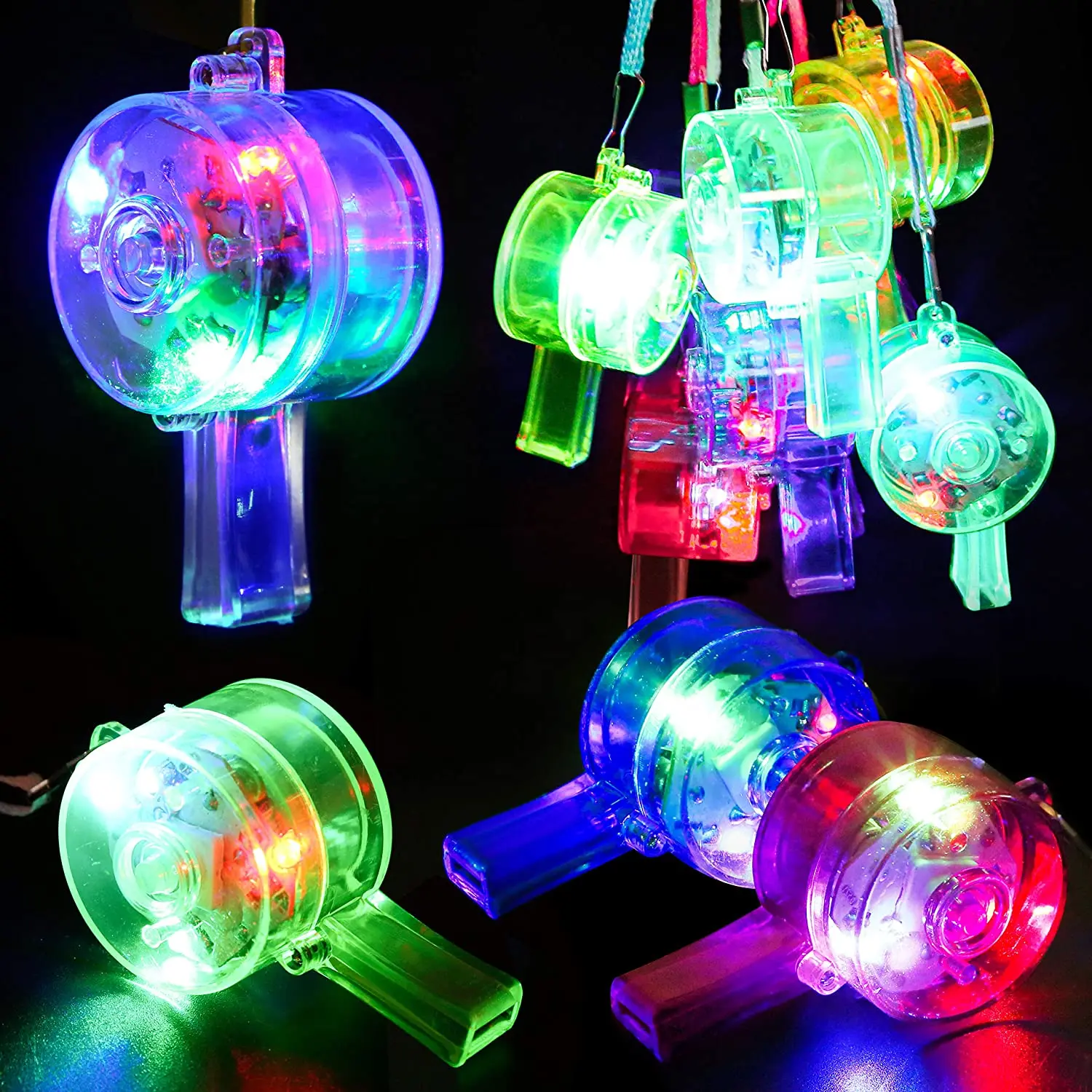 Wedding Supply Bulk - Fischietti luminosi a LED, fischietti luminosi