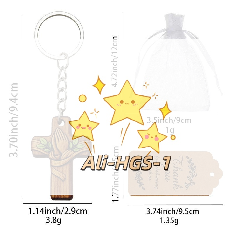 Wedding Supply Bulk - 1/3 pezzi/1 set Portachiavi Religioso a