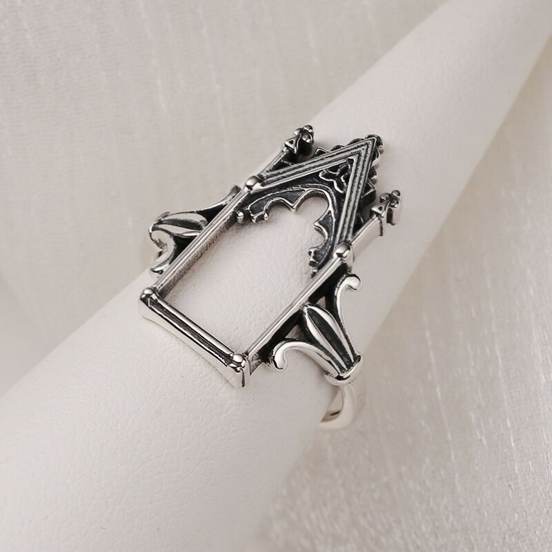 Wedding Job - Anelli di fidanzamento gotici in argento