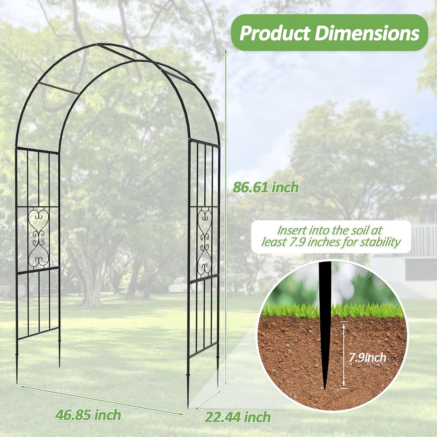 Arco da Giardino in Metallo, P - Wedding Support recensione e prezzo
