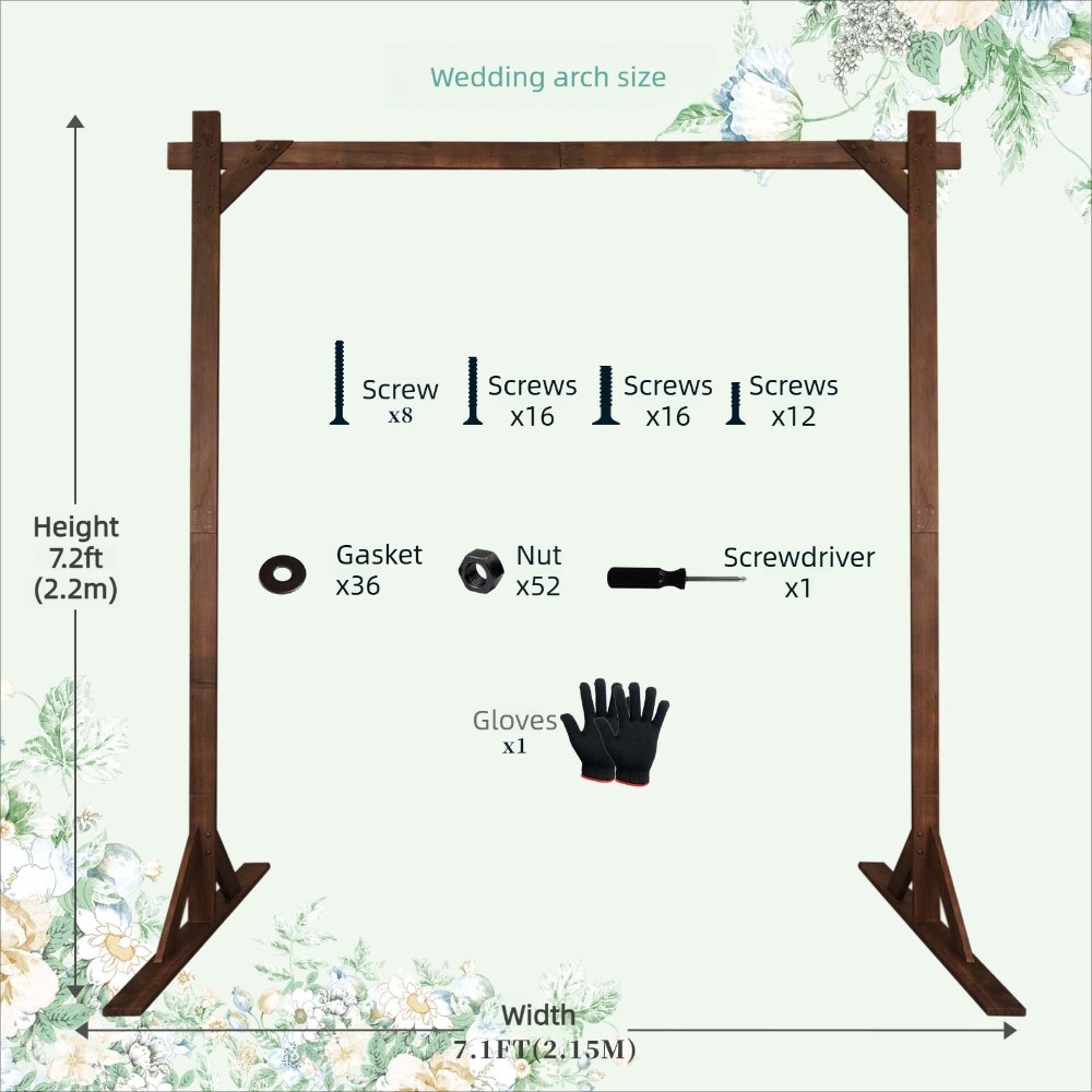 Arco Nuziale in Legno a Tema F - Wedding Support recensione e prezzo