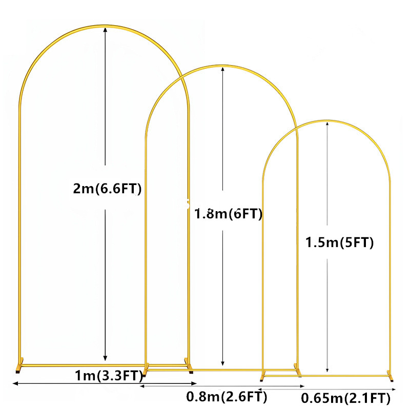 1pc arco in metallo dorato fon - Wedding Support recensione e prezzo